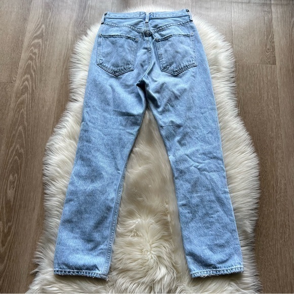 AGOLDE Riley High Rise Straight Crop in Shatter - Picture 9 of 10